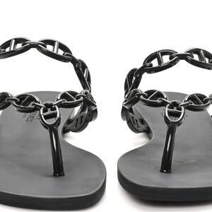 Hermes Rubber Chaine d'Ancre Island Sandals
